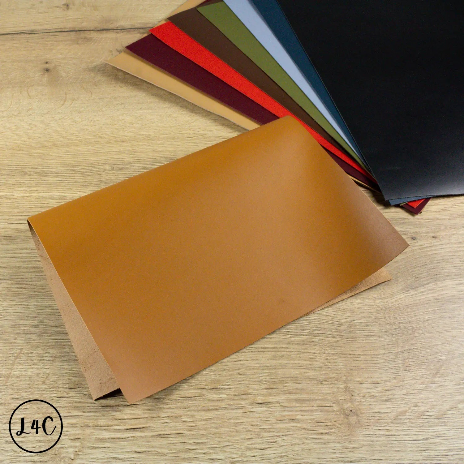 Calf Vegetable Tanned Leather, 0.5 - 0.6 mm thick