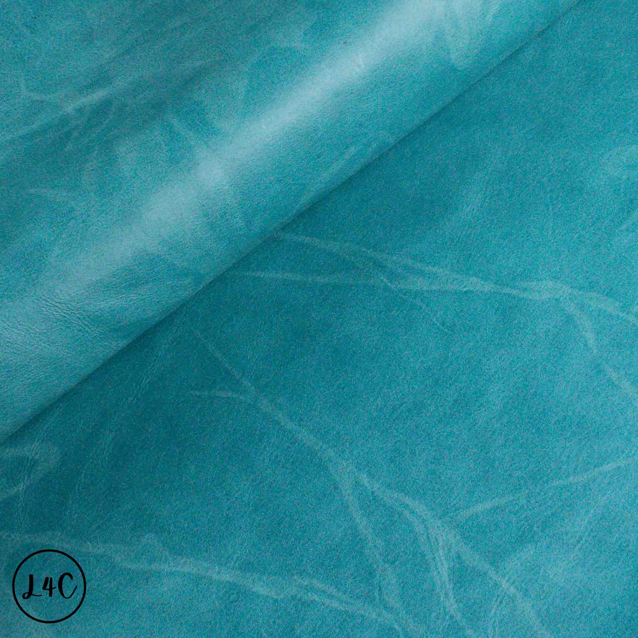 Aqua Swirl Leather
