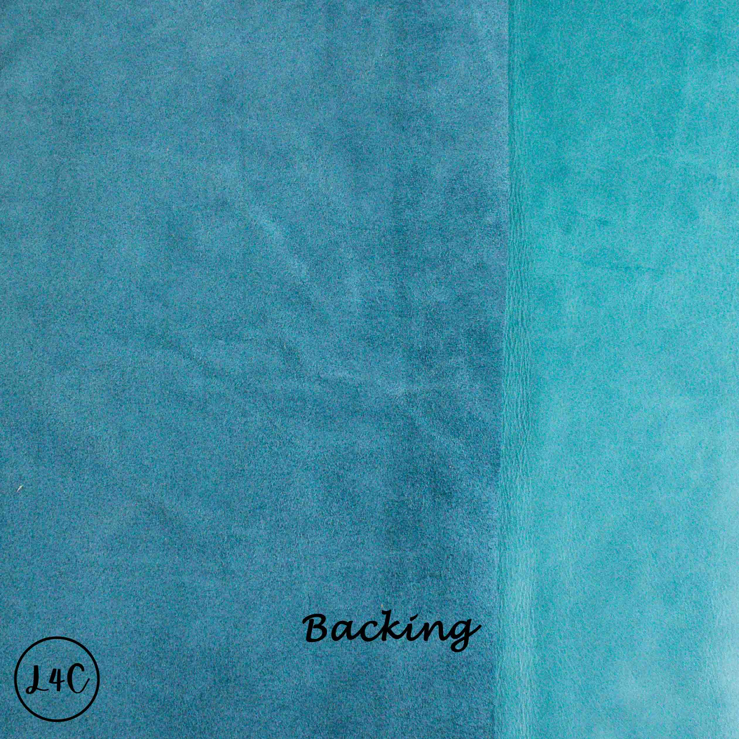 Aqua Swirl Leather Backing