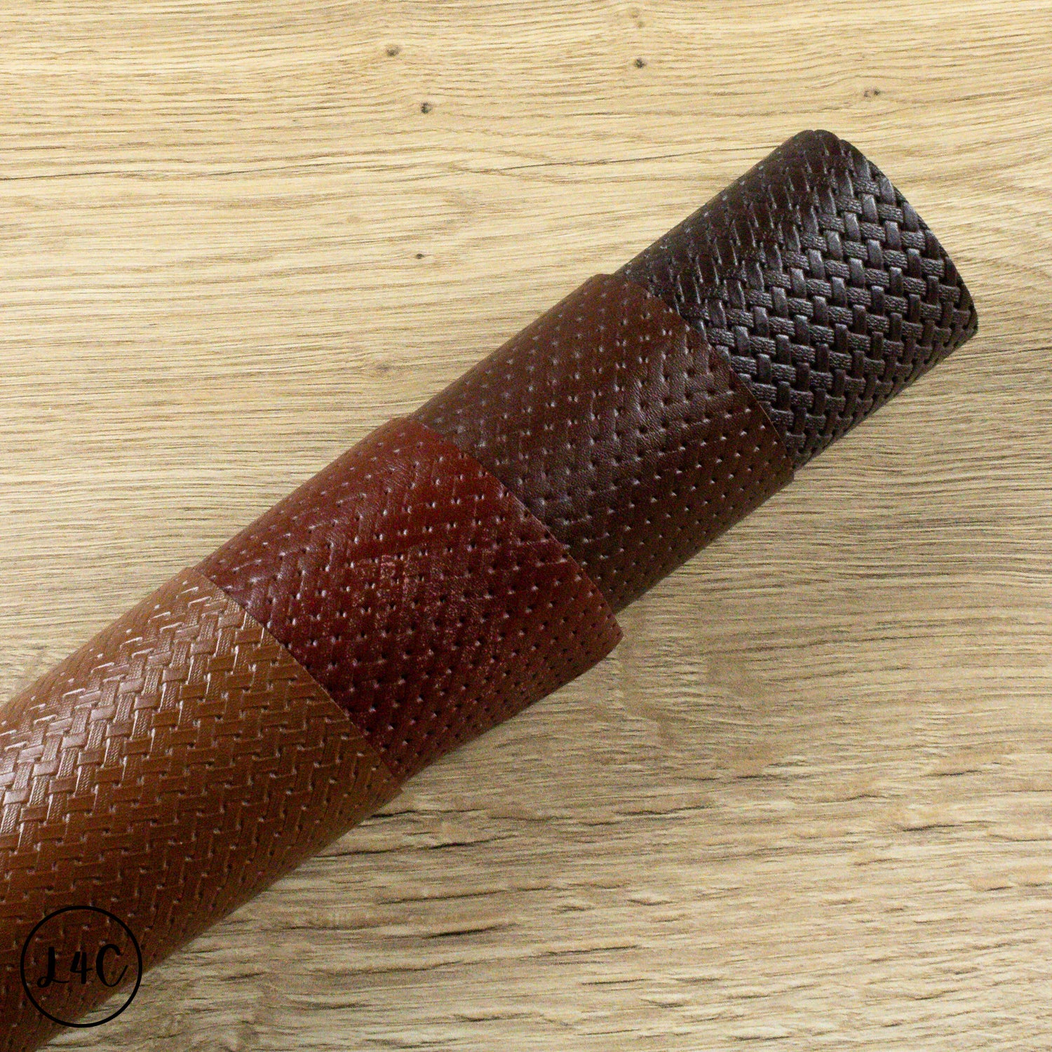Basket Weave, Brown Leather Craft Pack