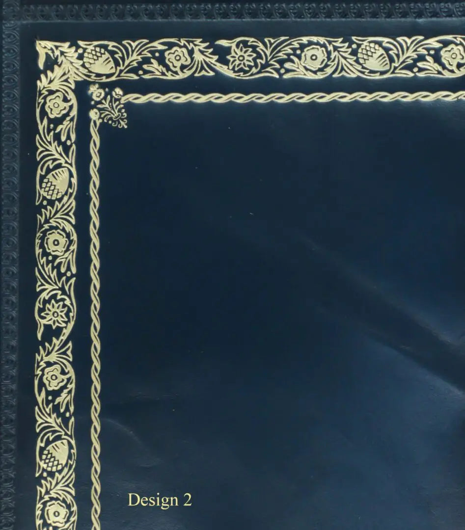 Blue Calf Leather Inserts Design 2