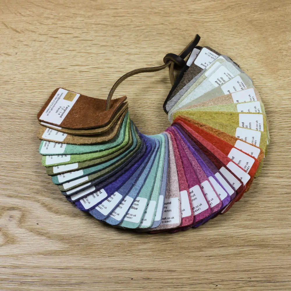 Fairground Leather Samples backing