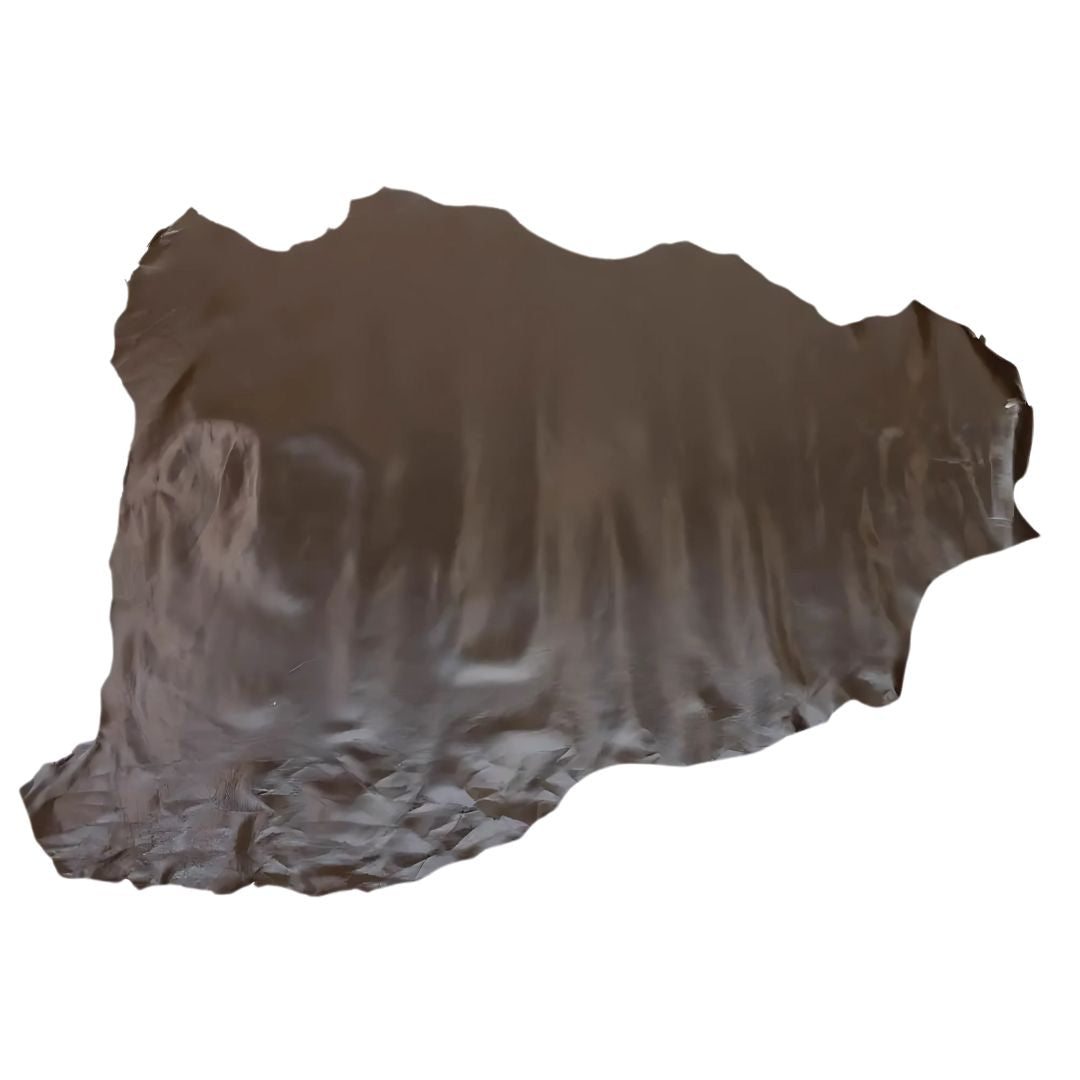Goatskin Skiver Leather Veg Tan, Dark Chocolate, 8.00 – 8.50 sq ft whole hide