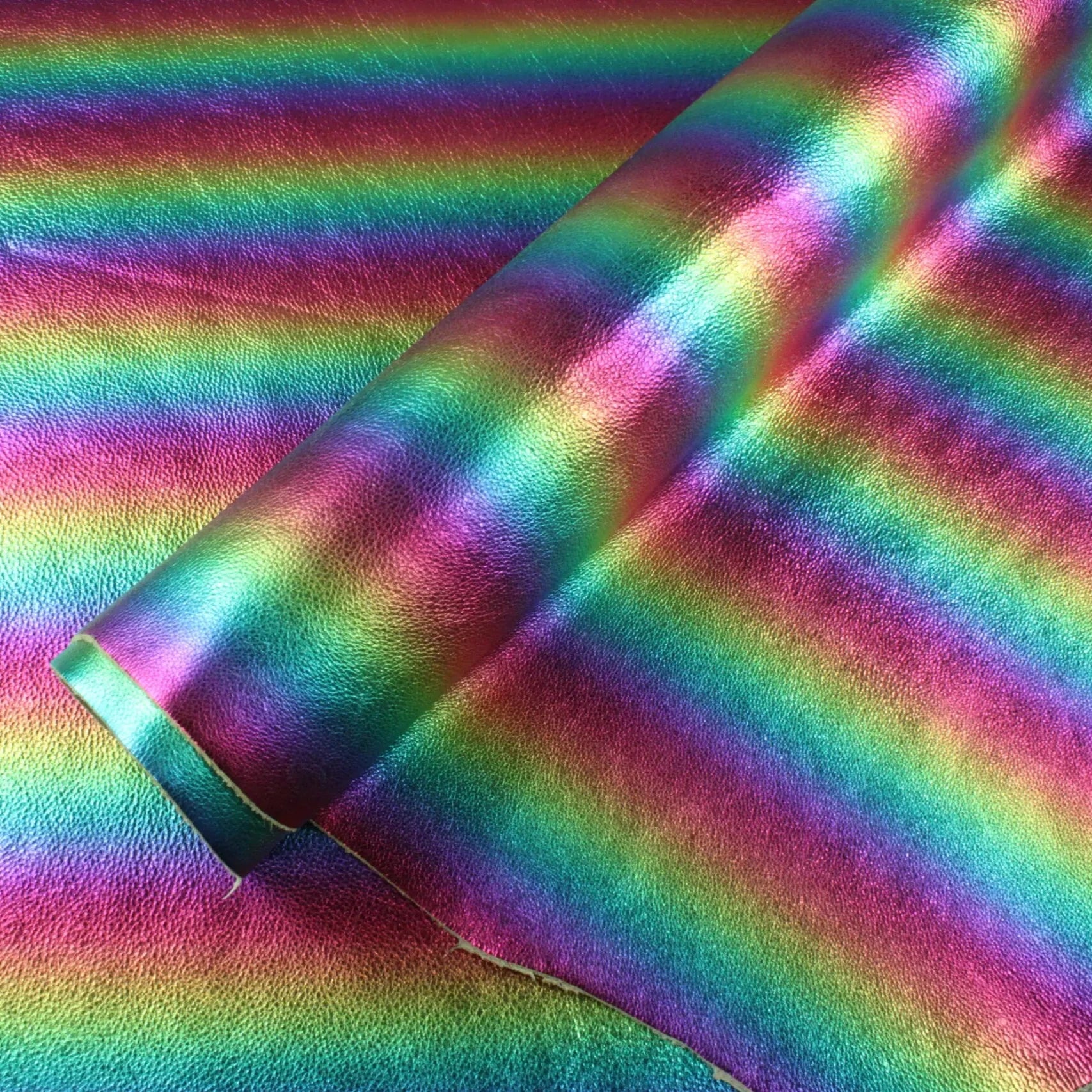 rainbow leather