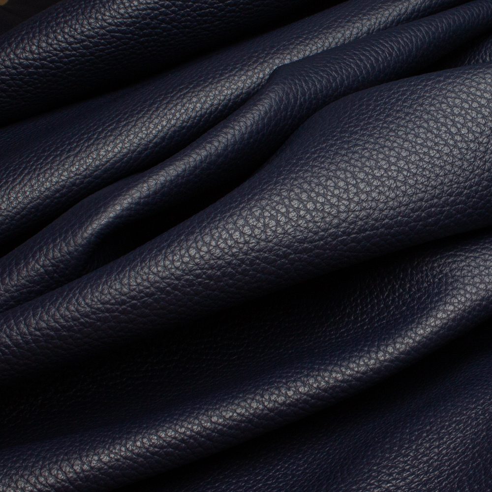 Leather dark blue