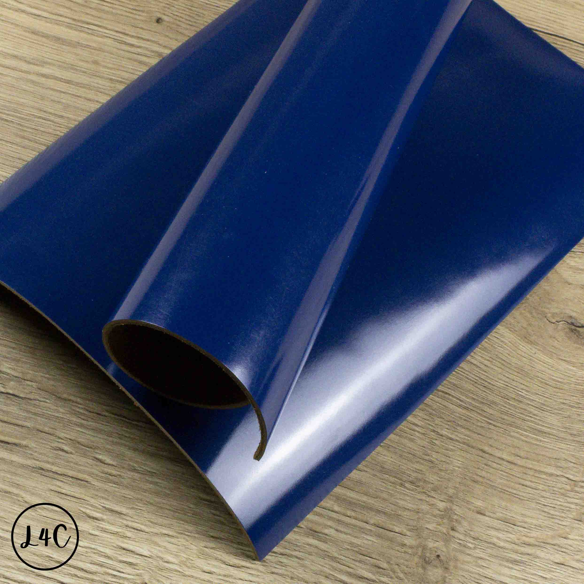 Royal Blue Green Patent Rolled