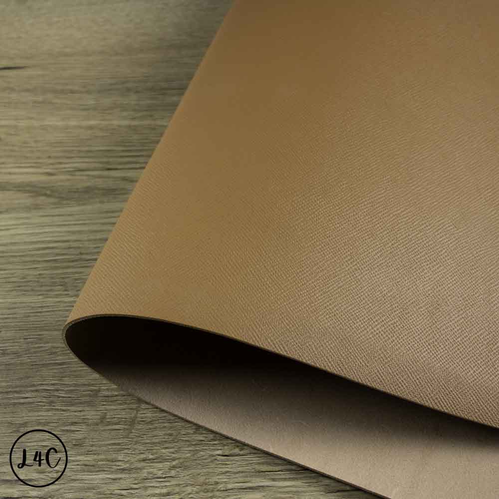 Saffiano Embossed Veg Tan Leather Splits, A Size Panels