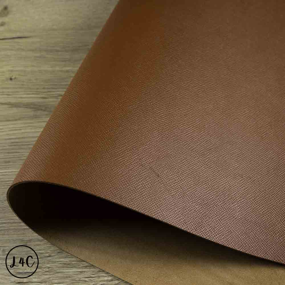 Saffiano Embossed Veg Tan Leather Splits, A Size Panels