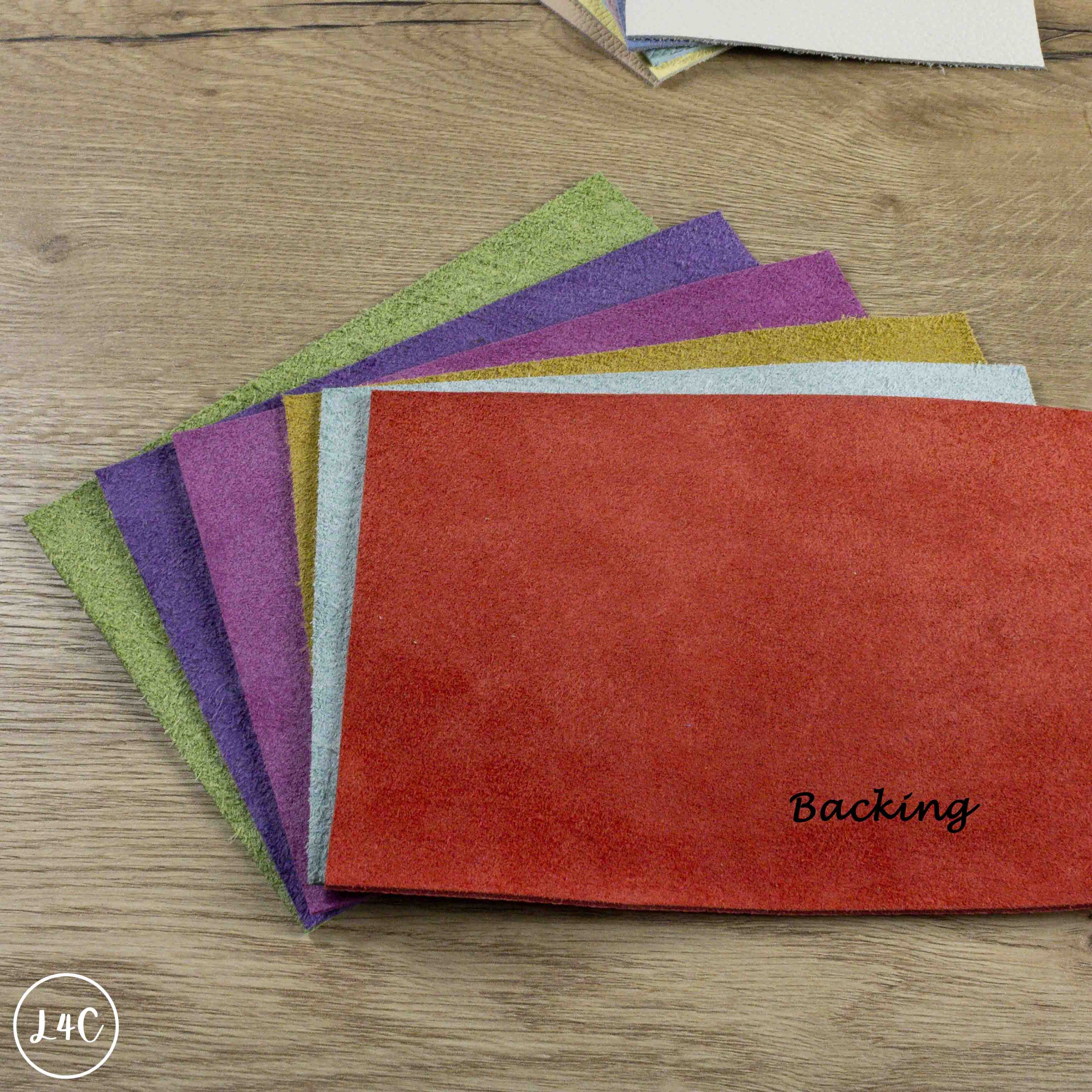 Leather backing