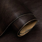 Ebony Veg Tan Leather rolled