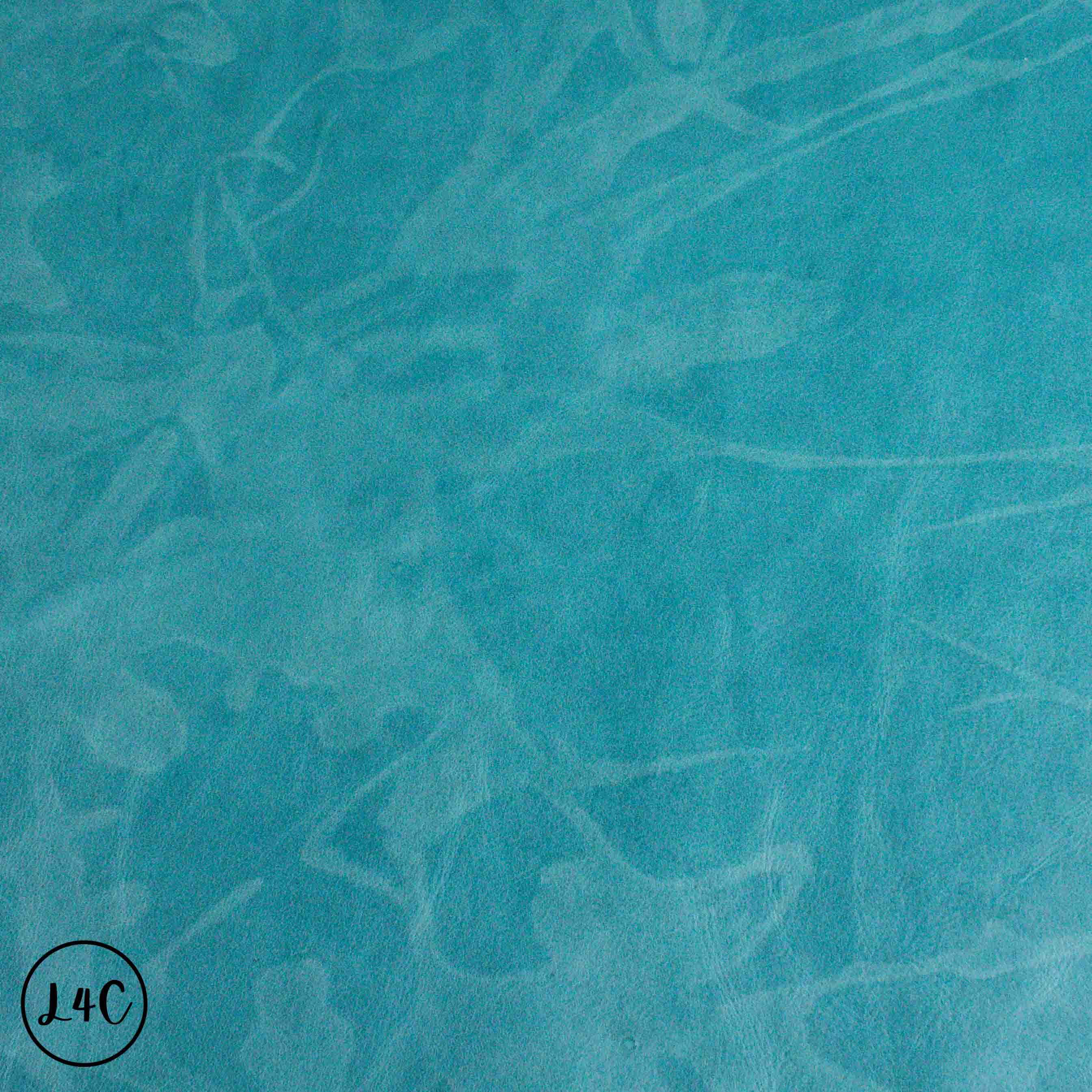 Leather Aqua Swirl