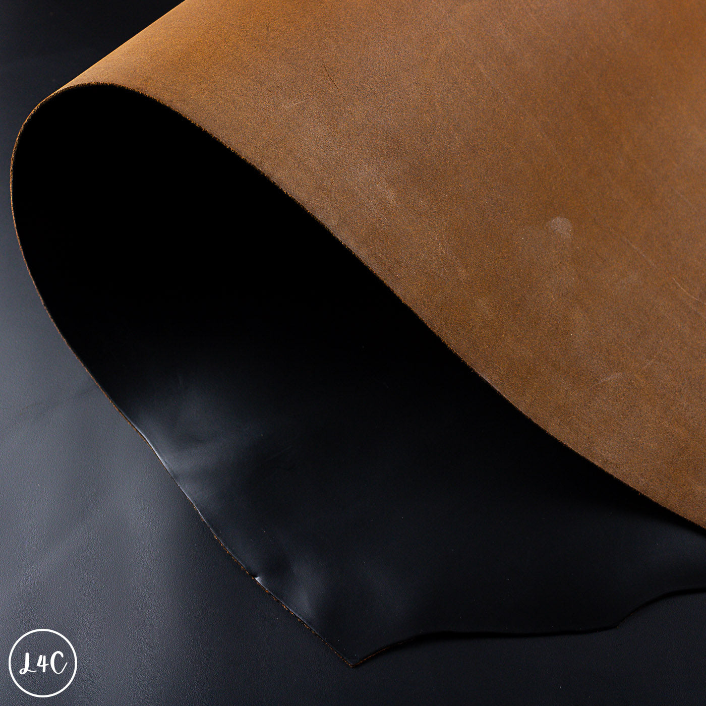Close-up of brown and black leather textures