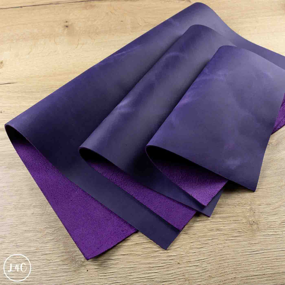 crazy horse leatehr panels in grape