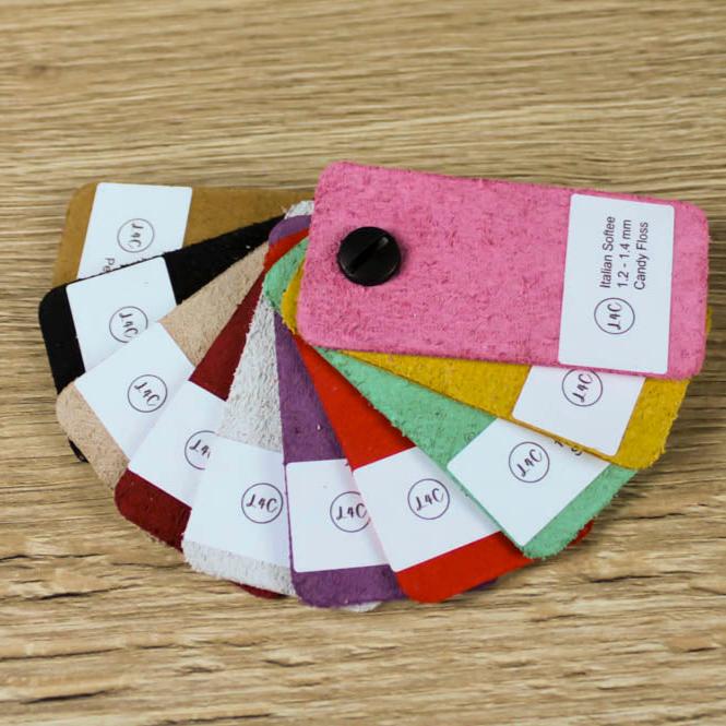 Italian Softee Leather, Samples, 1.2 - 1.4 mm thick backing