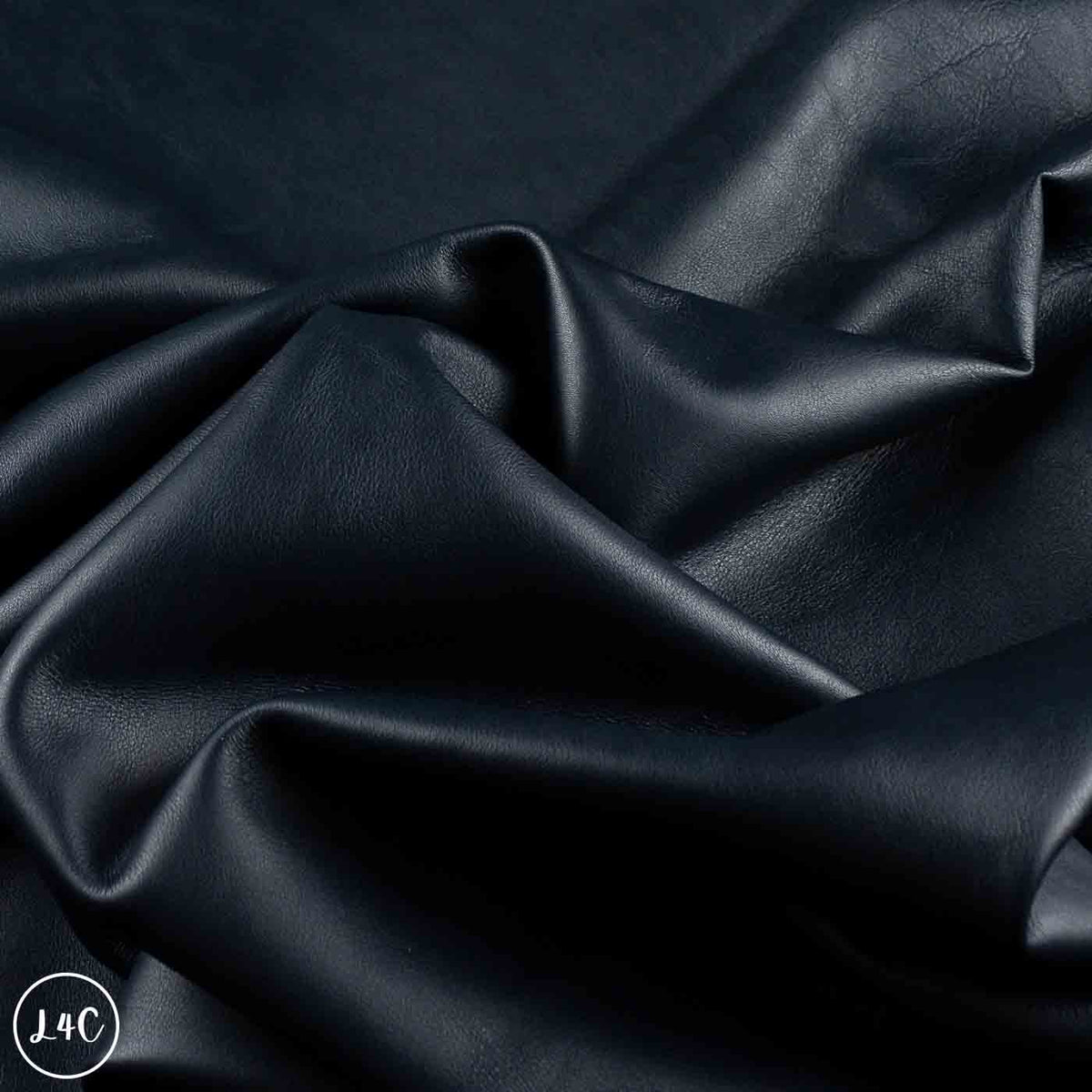 blue leather in a rose shape
