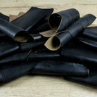 Horween Chromexcel Leather Horse fronts, Black rolled up