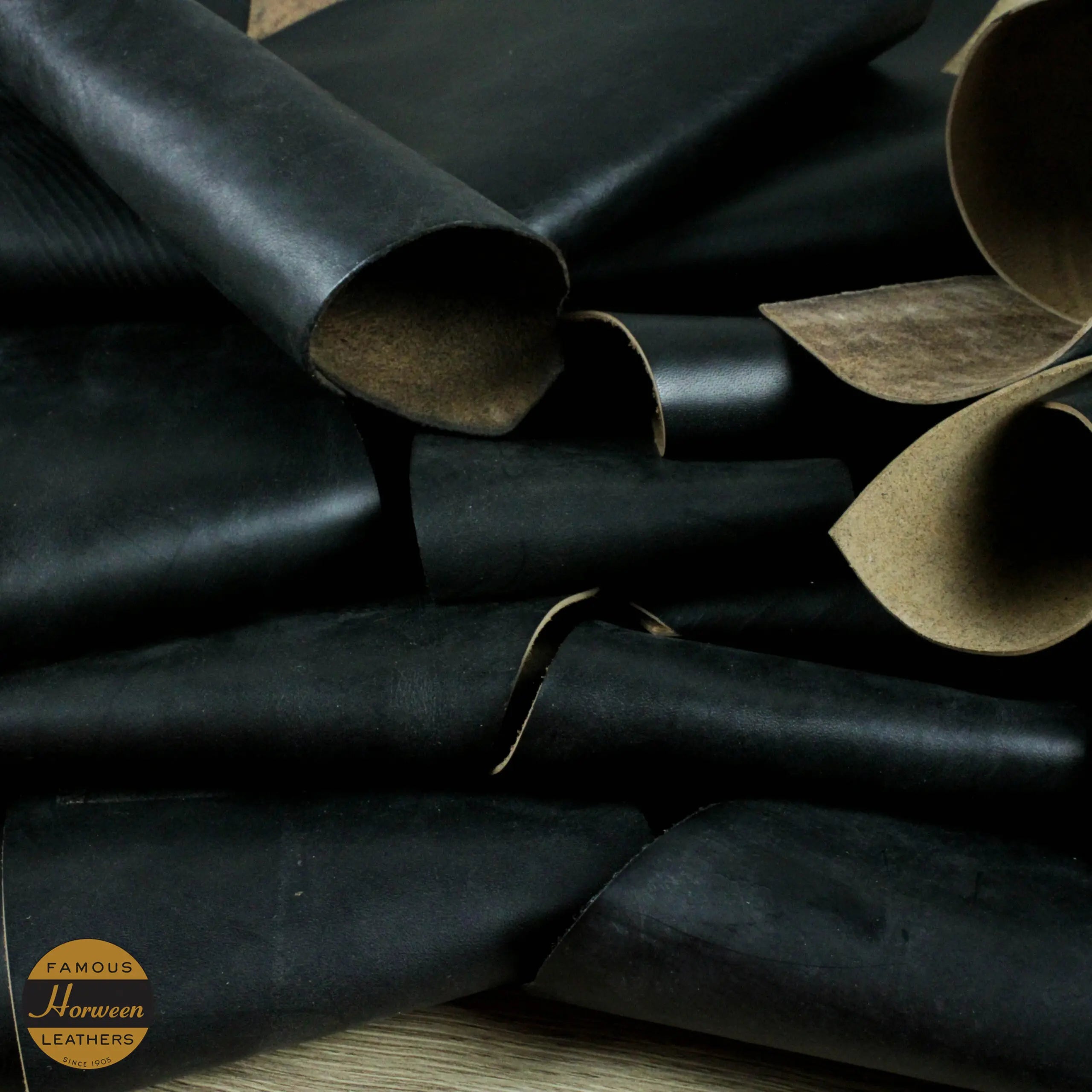 Horween Chromexcel Leather Horse fronts, Black