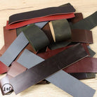 Assorted Leather Straps Folded