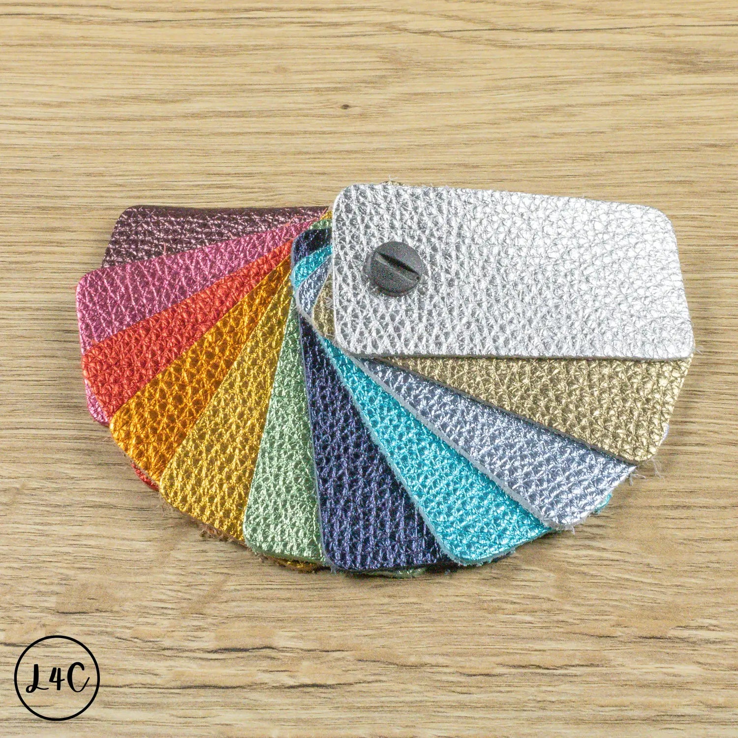 Fairground Metallic Leather Samples