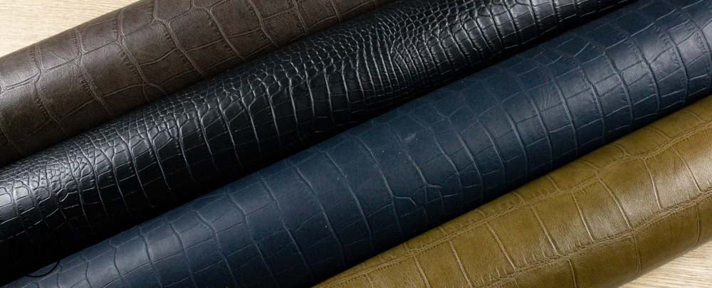 Croc Embossed Leather