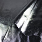 Close-up of a textured pewter leather  