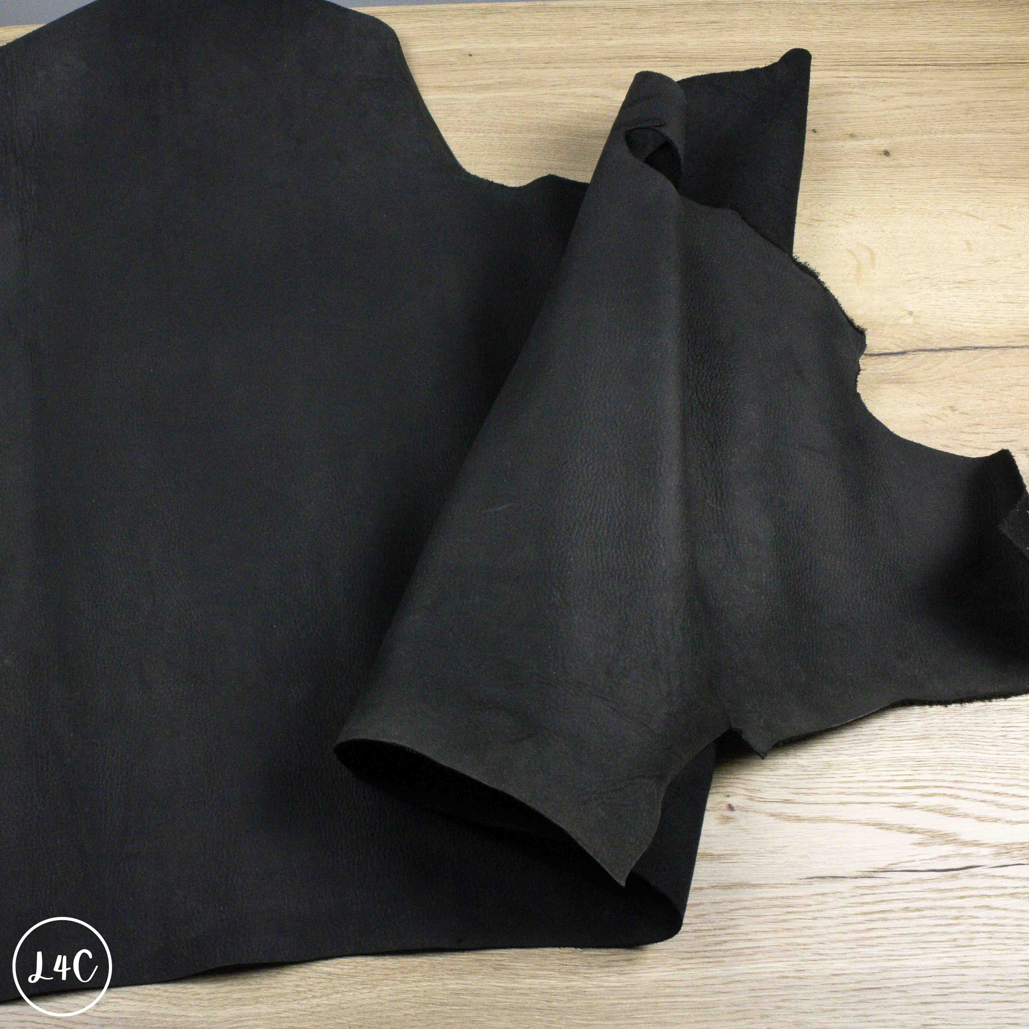 Black Suede Leather Whole Piece