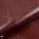 Red pebbled grain Leather