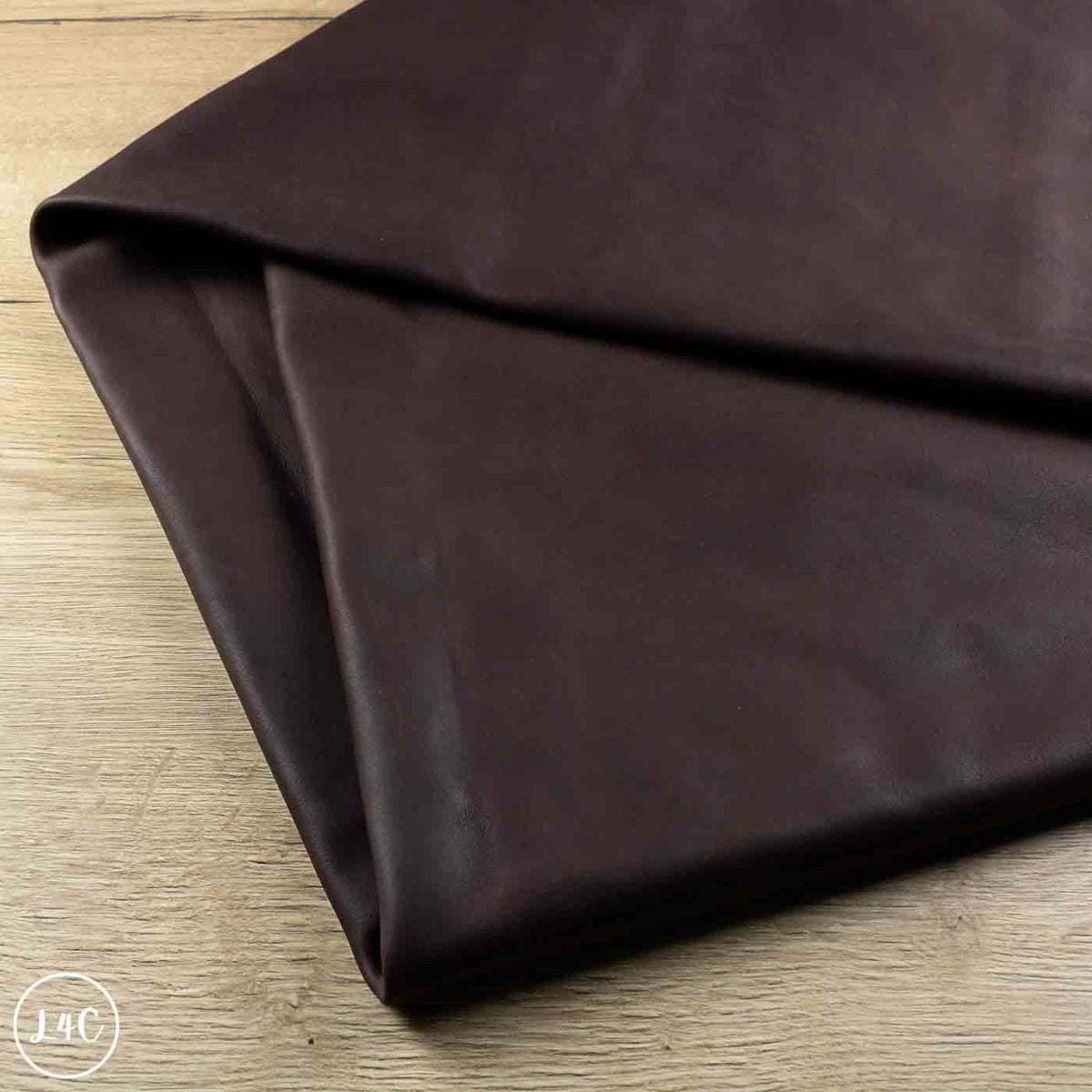 ironsmith leather in a  fold