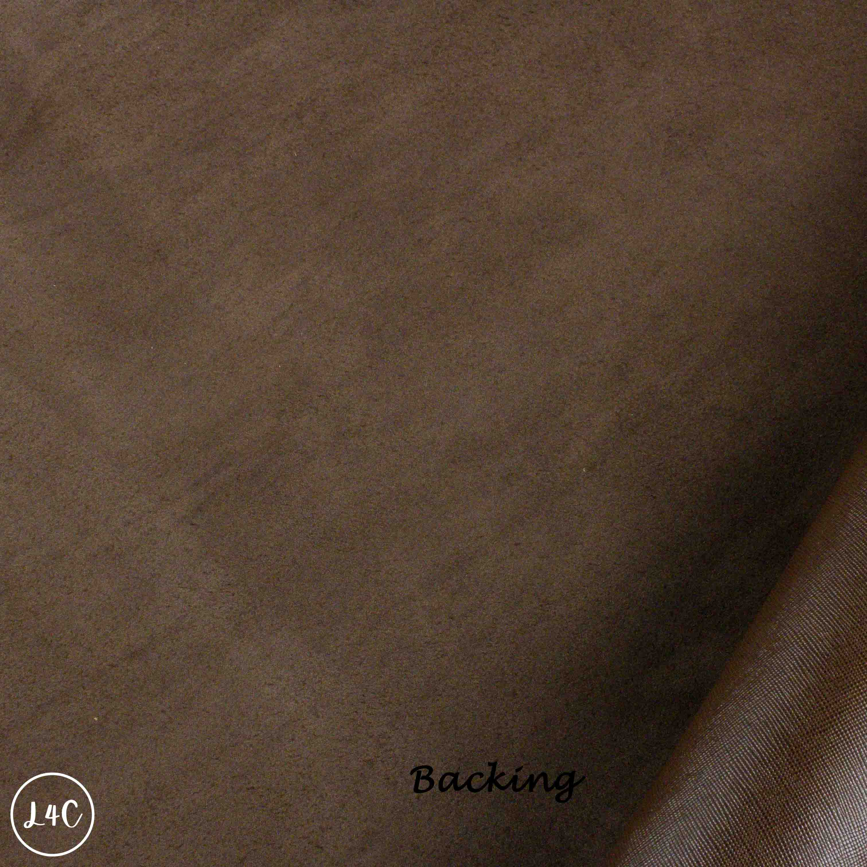 Brown Saffiano Embossed Leather Backing