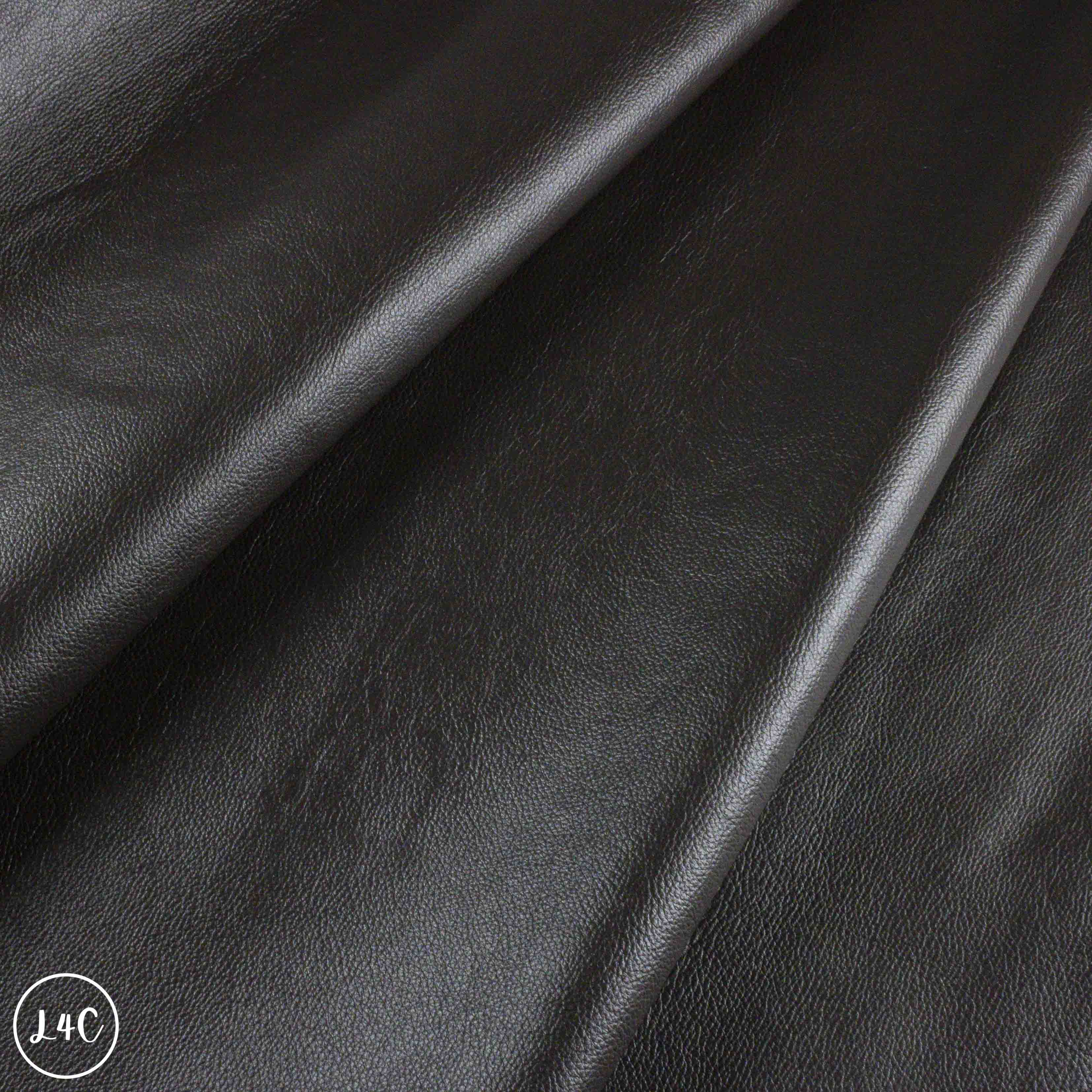 Dark Chocolate Upholstery Leather Hide ripple