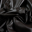 Dark Chocolate Upholstery Leather Hide scrunched