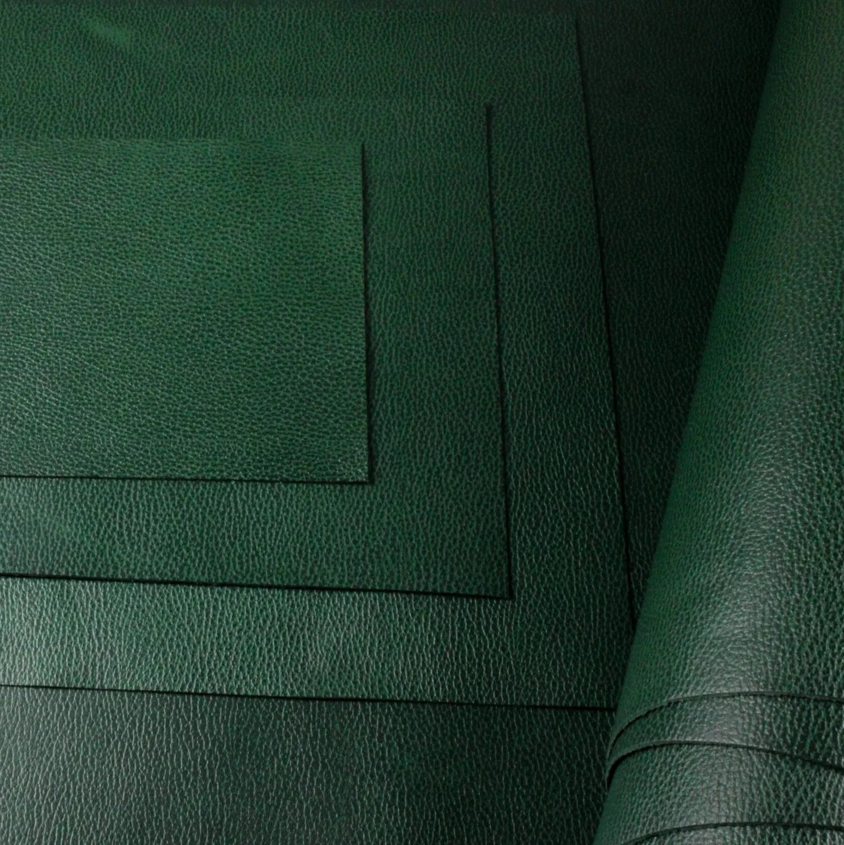 Evergreen Embossed Textured Grain Leather a size panels 