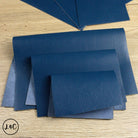 Pebble Grain Leather Navy Blue Panels