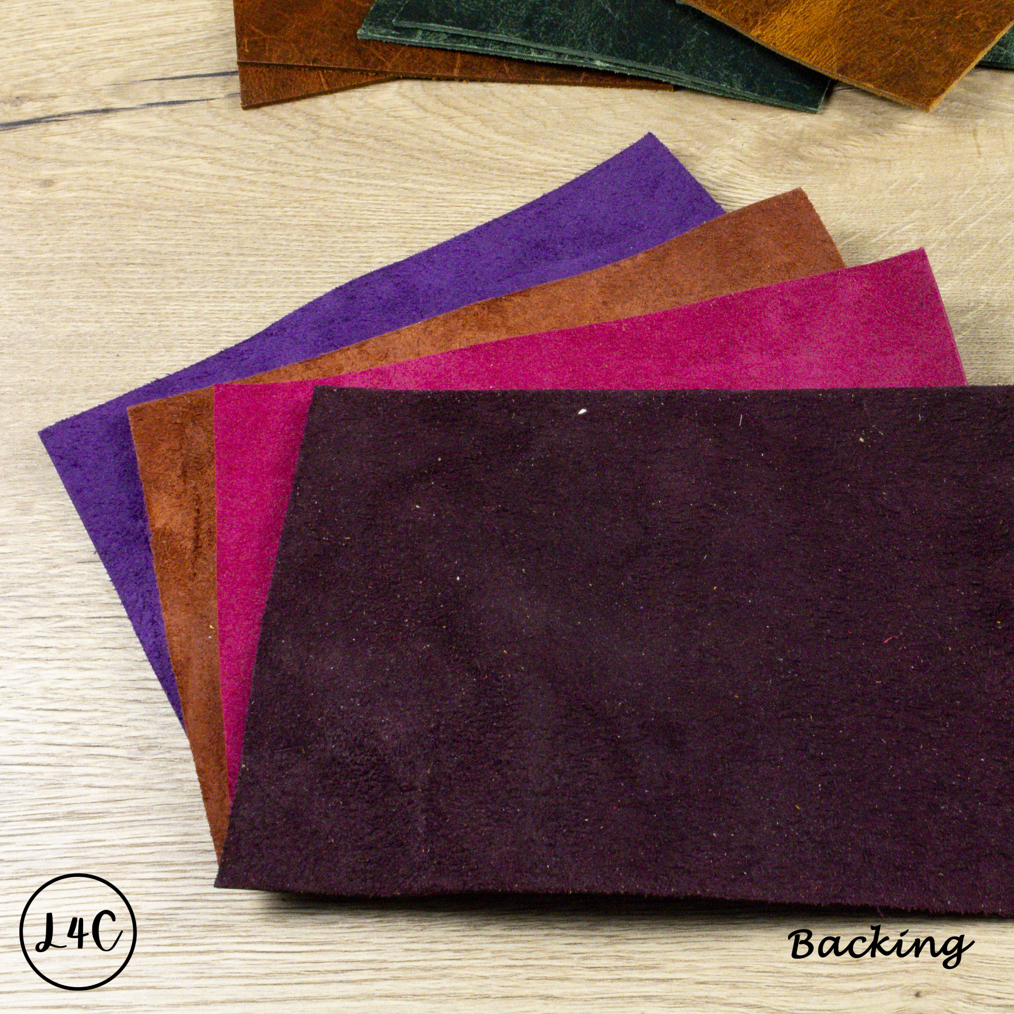 Leather pack backing