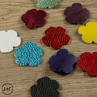 Assorted Leather Hearts & Flowers texture