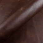 Close-up of brown leather hide with visible texture