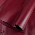 Close-up of red leather hide