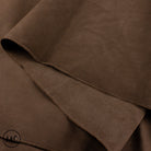 Close-up of brown leather hide.