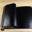 Horween Chromexcel Leather Off Cut Panel, Black folded