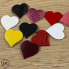 Assorted Leather Hearts & Flowers