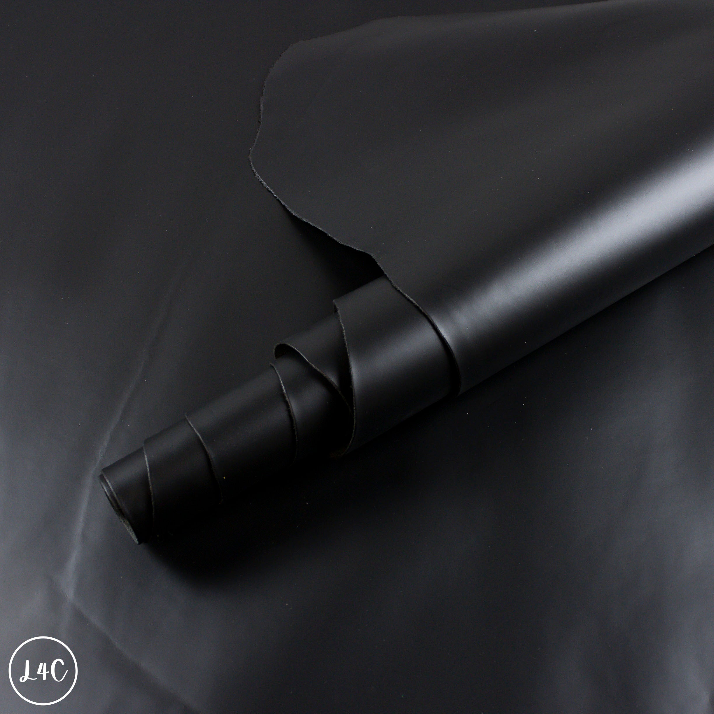 Roll of black leather