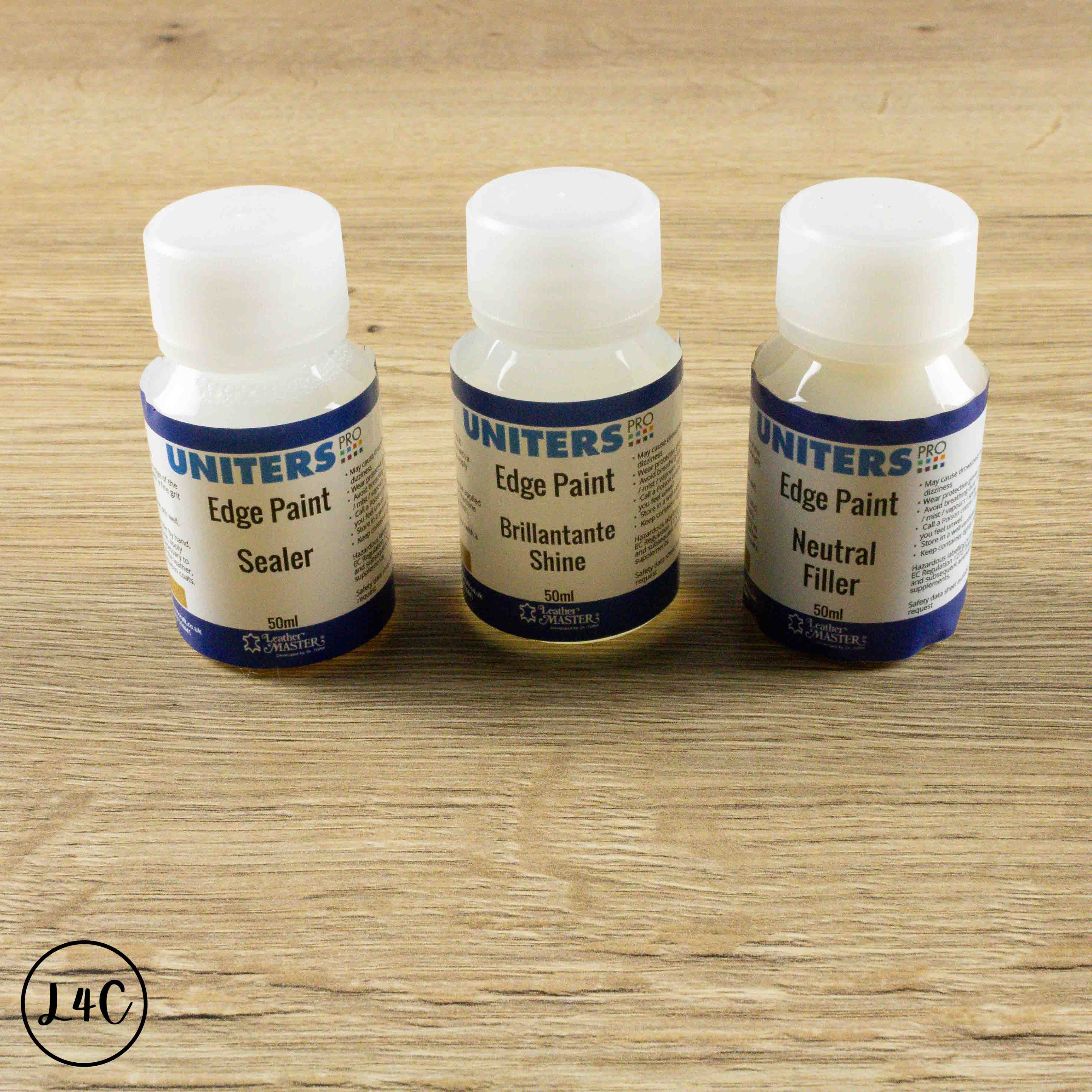 Uniters Edge Paint, Colour Set - 14 x 50 ml - Leather4Craft