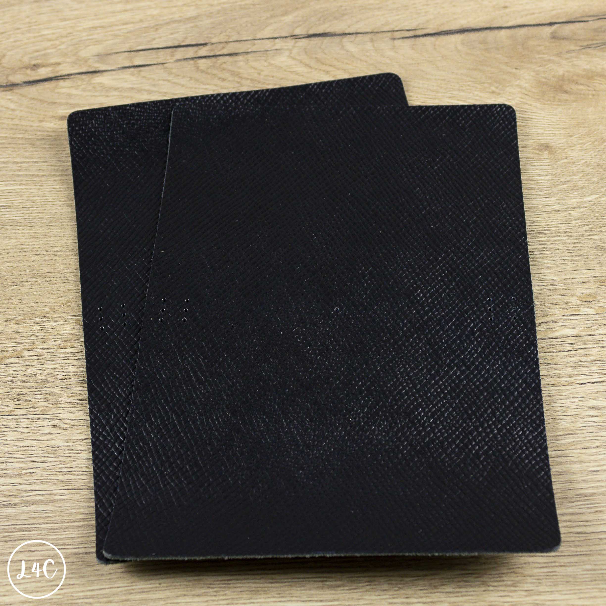 Hatch Grain Leather Black Notebook A6 Panels with holes, 1.4 – 1.6 mm ...