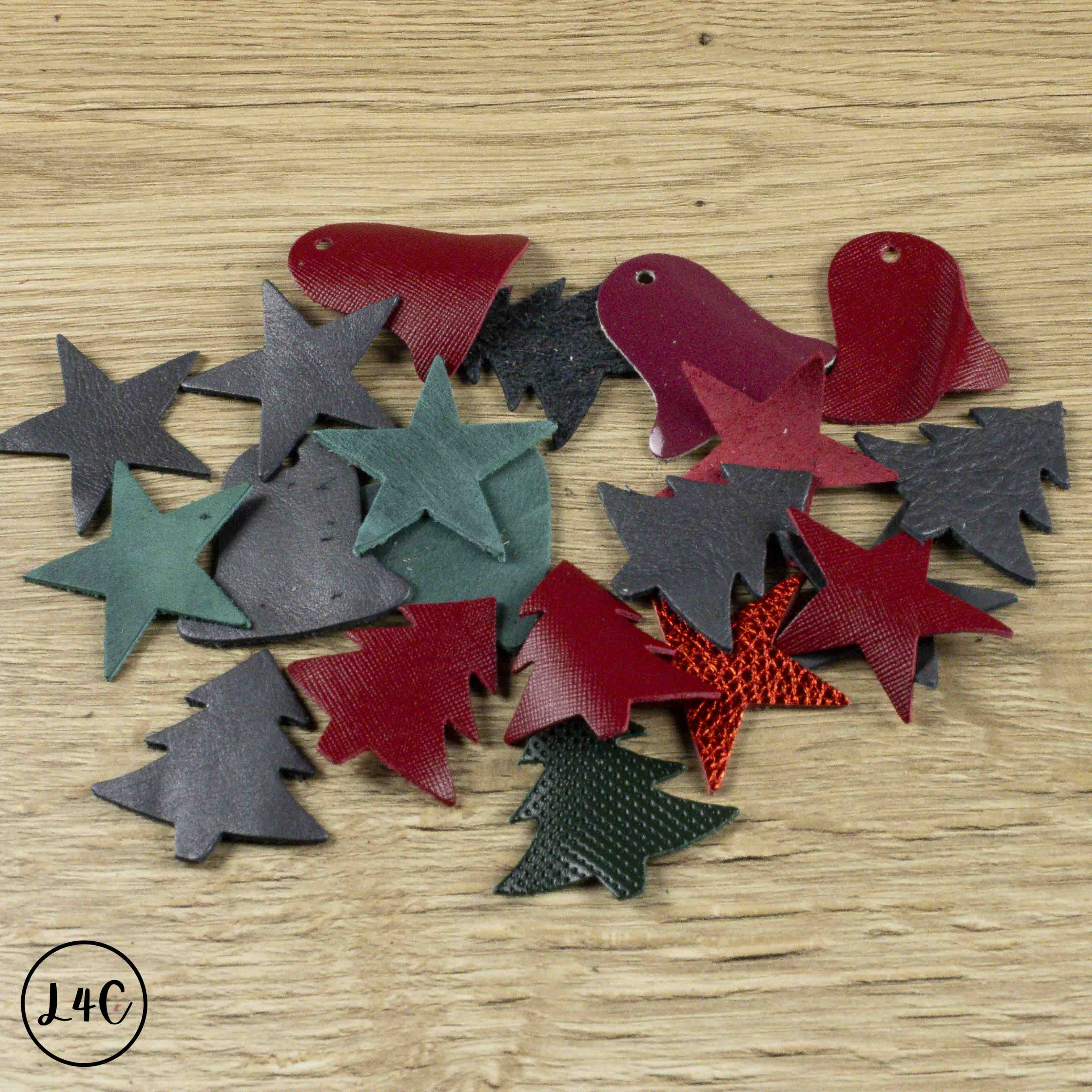 Christmas Leather Pre Cut Shapes