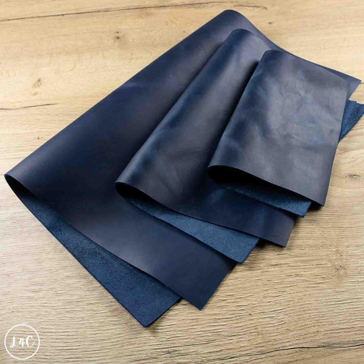 crazy horse panels in pacific blue