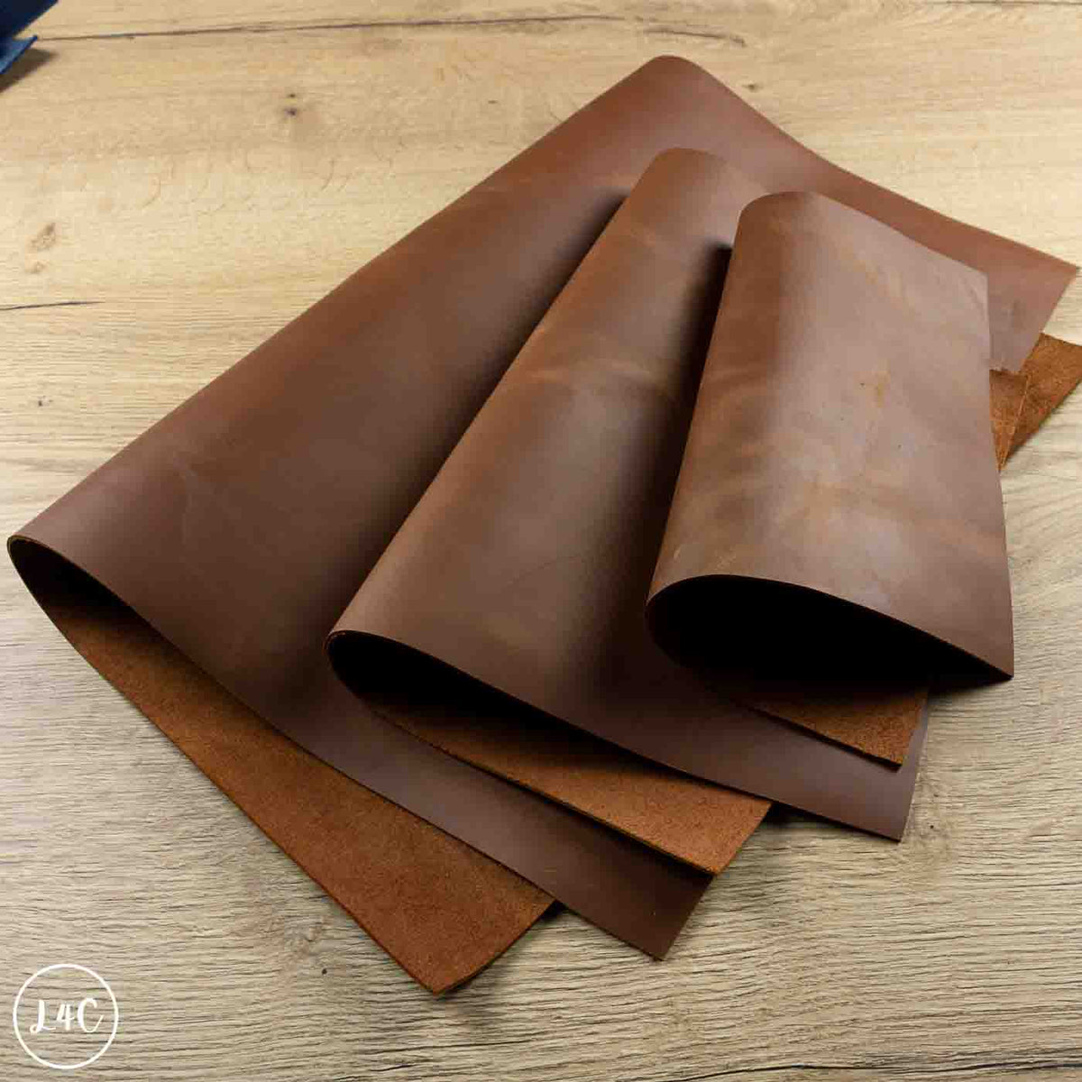crazy horse leather panels in cedar