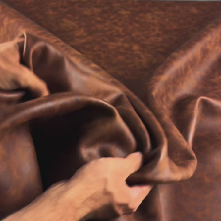 Video showing our Giraffe Inspired Leather Hide, 1.4 - 1.6 mm, 22 sq ft