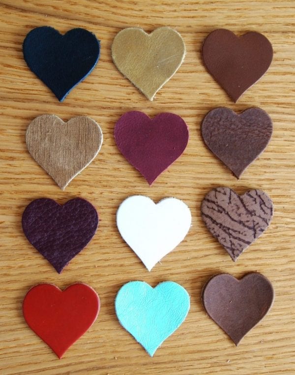 heart leather shapes