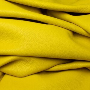Neon Yellow Cowhide Leather, 1.2 - 1.4 mm, A Size Panels