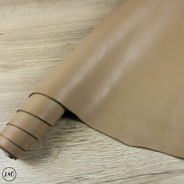 Cookie Dough Leather Hide , 2.0 - 2.2 mm Thick, 18 sq ft